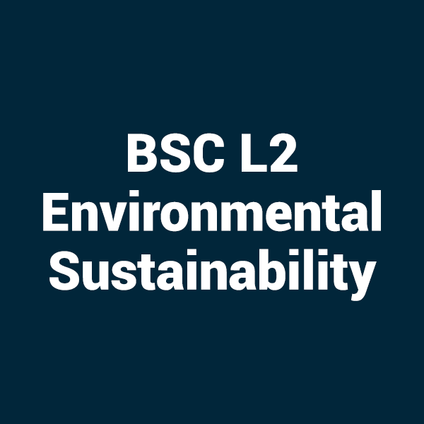 Category BSC L2 Environmental Sustainability Category BSC L2 Environmental Sustainability Training Course in Derby